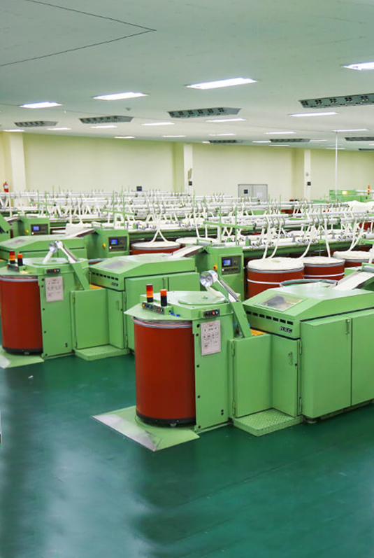 Drawing frames operating in parallel inside the spinning mill